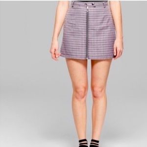 Wild Fable Lavender Plaid Skirt